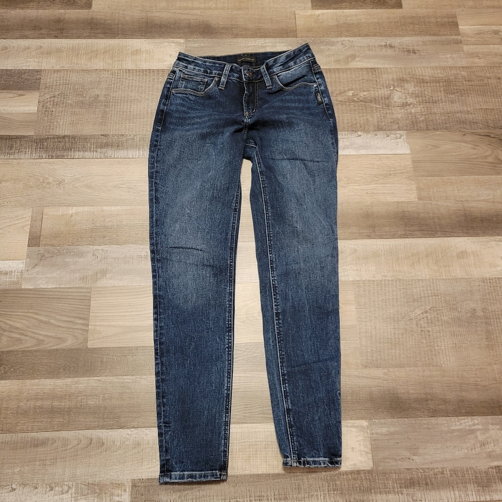 Silver Jeans Co. Women's W27/L29, skinny leg jeans, EUC
